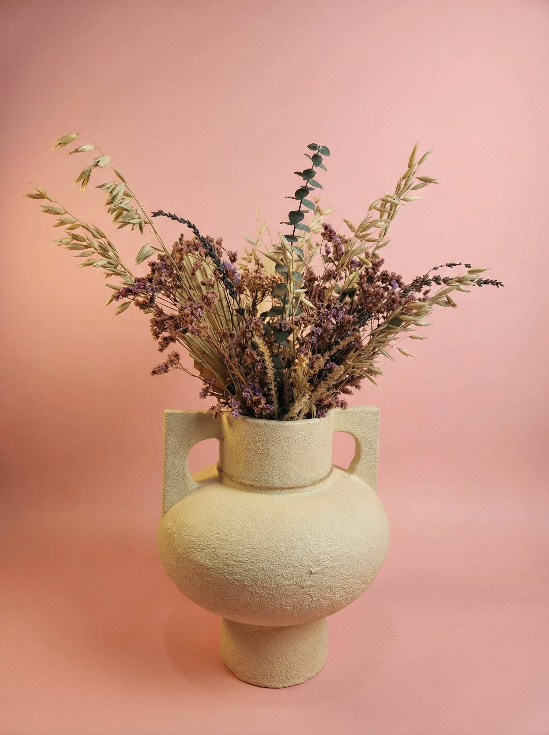 Velour Meadow with textured vase