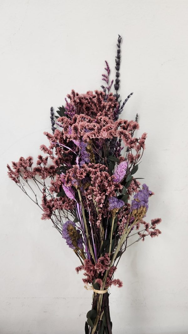 Lavender Dusk with White Ceramic Vase – Pampasious