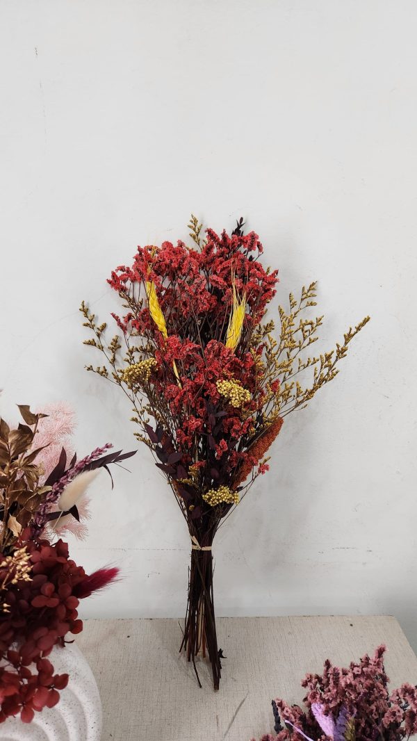 Autumn Amber with White Ceramic vase – Pampasious