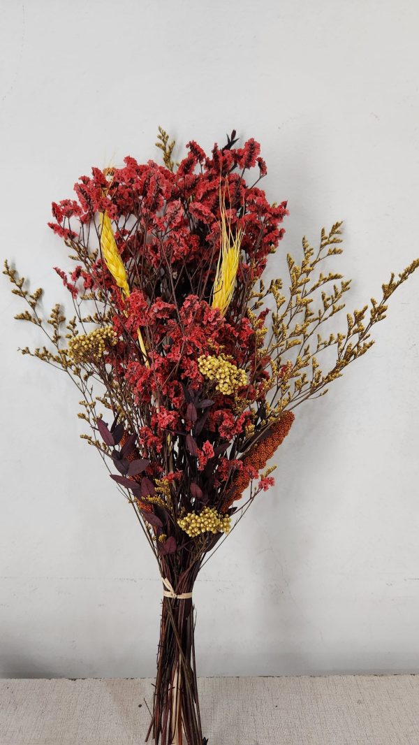 Autumn Amber with White Ceramic vase – Pampasious