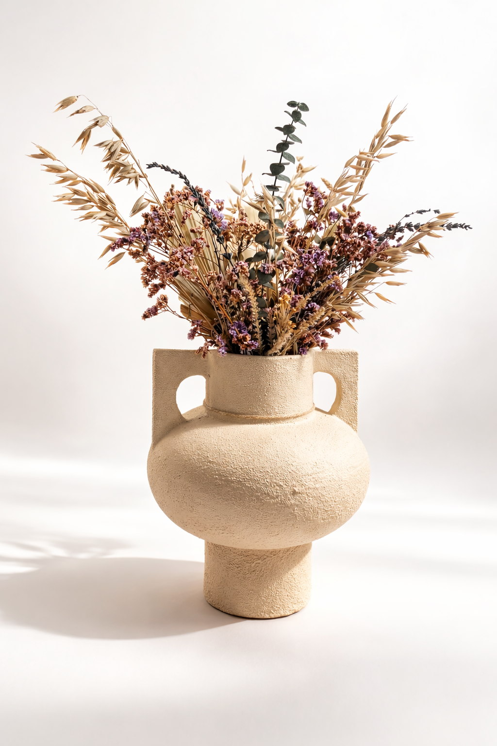 Velour Meadow with textured vase