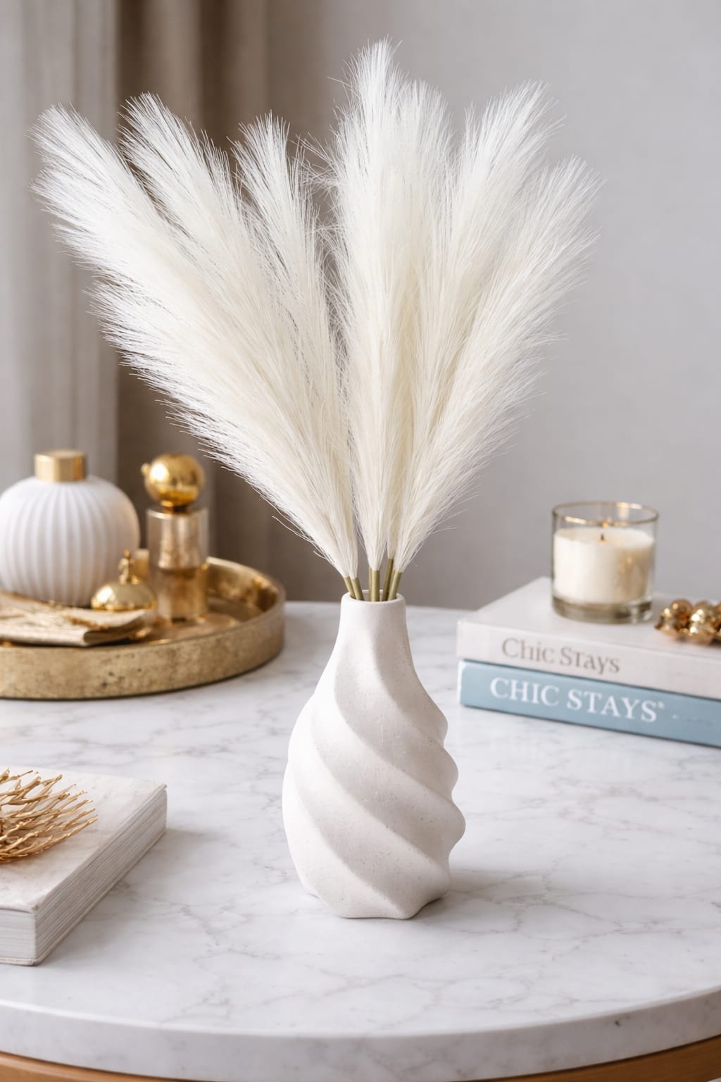Serene Swirl Vase